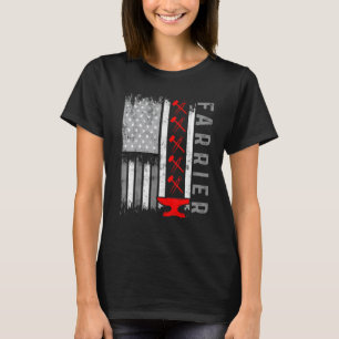 Hufschmied Hufeisen Hufschneiden Equine Beschlagen T-Shirt