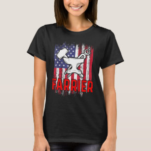 Hufschmied Hufeisen Hufschneiden Equine Beschlagen T-Shirt