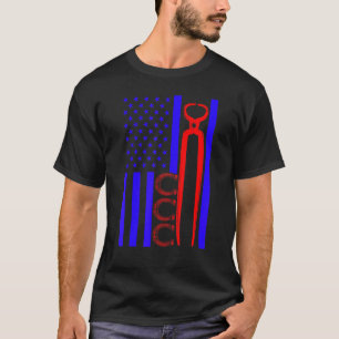 Hufschmied Hufeisen Hufschneiden Equine Beschlagen T-Shirt