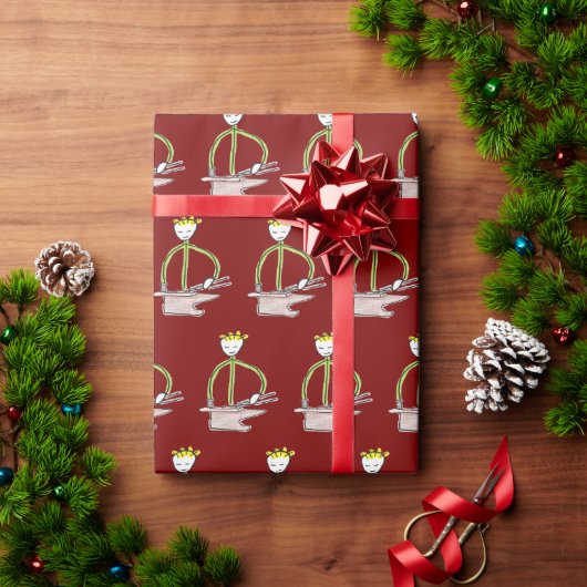 Hufschmied Stickman Geschenkpapier (Feiertagsgeschenk)