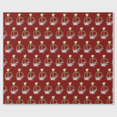 Hufschmied Stickman Geschenkpapier (Flach)