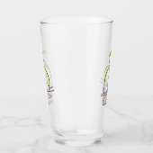 Hufschmied Stickman Glas (Rechts)