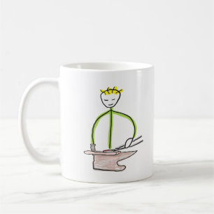 Hufschmied Stickman Kaffeetasse