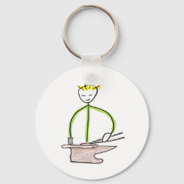 Hufschmied Stickman Schlüsselanhänger