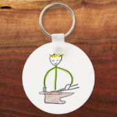Hufschmied Stickman Schlüsselanhänger (Vorderseite)