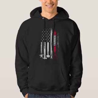 Hufschmied US Flag Hufeisen Hufpflege Pferdebeschl Hoodie