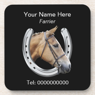 Hufschmiedpferd und -hufeisen untersetzer