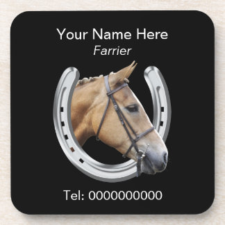 Hufschmiedpferd und -hufeisen untersetzer