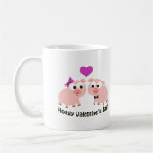 Hufschweine Valentinstag Kaffeetasse (Links)