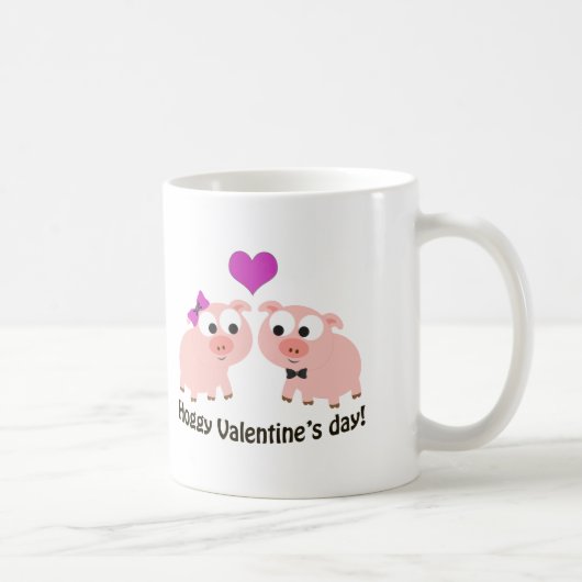 Hufschweine Valentinstag Kaffeetasse (Rechts)