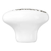 Hufschweine Valentinstag Keramikknauf (Seitenansicht)