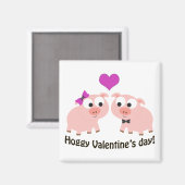 Hufschweine Valentinstag Magnet (Vorderseite/Rückseite)