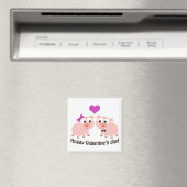 Hufschweine Valentinstag Magnet (In Situ (Geschirrspüler))