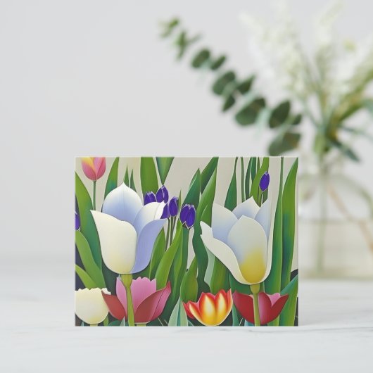 Hüfte, Blume, Postkarte (Stehend Vorderseite)