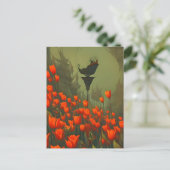 Hüfte, Blume, Postkarte (Stehend Vorderseite)