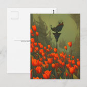 Hüfte, Blume, Postkarte (Vorne/Hinten)