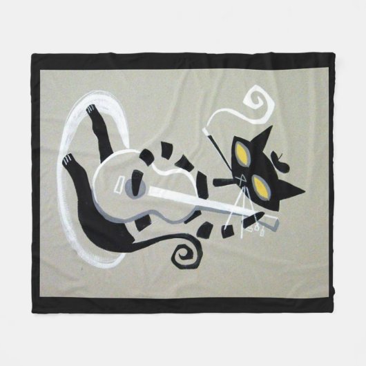 Hüftkatze Fleecedecke (Vorderseite (Horizontal))