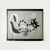 Hüftkatze Wandteppich (Vorderseite (Horizontal))