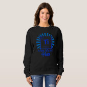 Hüftoperation Ti Titan Periodensystem-Element gebr Sweatshirt (Vorne ganz)