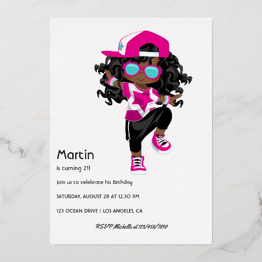 Hüftpfropfen Kindergeburtstag Einladung (Rückseite)