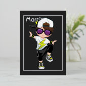 Hüftpfropfen Kindergeburtstag Einladung (Stehend vorne)