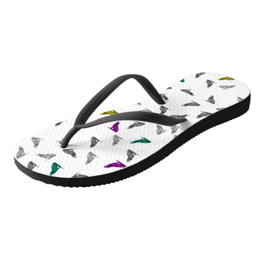 Hufwölfe Flip Flops Badesandalen (Schrägansicht)
