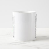 Hug a Frenchie Jumbo-Tasse (Vorderseite)