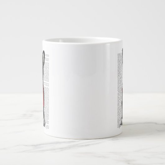 Hug a Frenchie Jumbo-Tasse (Vorderseite)