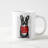 Hug a Frenchie Jumbo-Tasse (Rechts)
