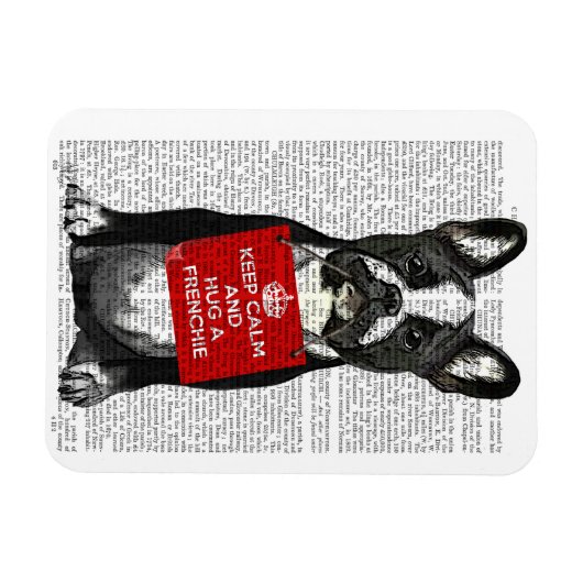 Hug a Frenchie Magnet (Horizontal)