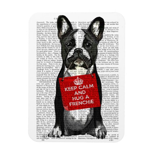 Hug a Frenchie Magnet (Vertikal)