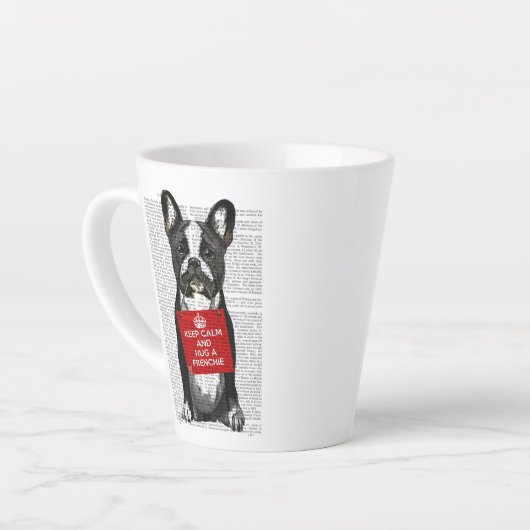 Hug a Frenchie Milchtasse (Linke Ecke)