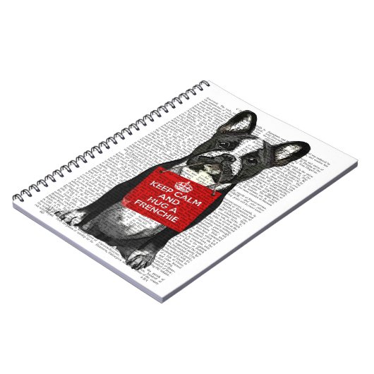 Hug a Frenchie Notizblock (Linke Seite)