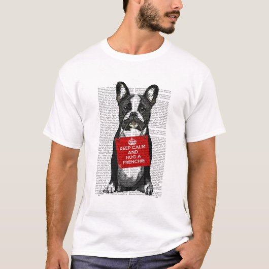 Hug a Frenchie T-Shirt (Vorderseite)
