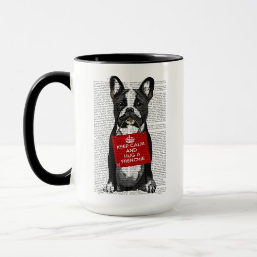 Hug a Frenchie Tasse (Links)