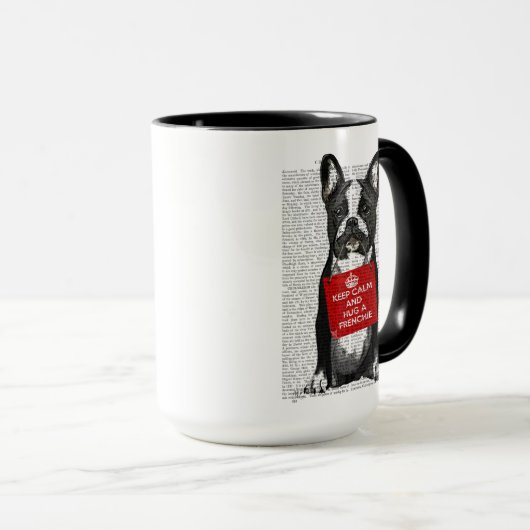 Hug a Frenchie Tasse (VorderseiteRechts)
