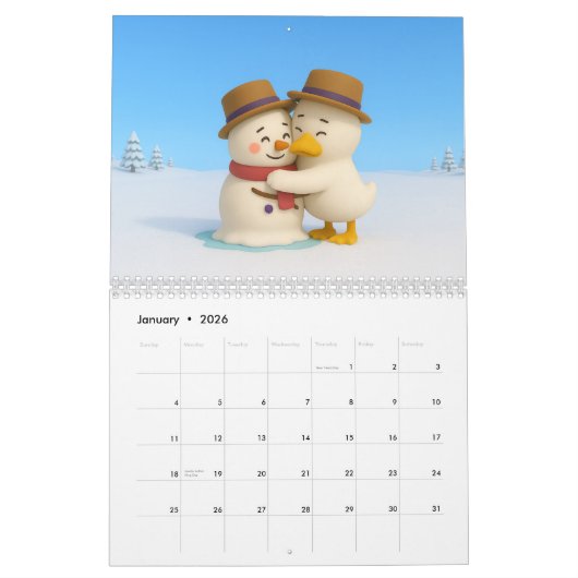 Hug A Friend Kalender (Jan 2026)
