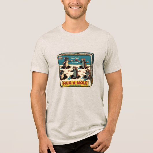 Hug-A-Mole (Fiktiv) Tri-Blend Shirt (Vorderseite)