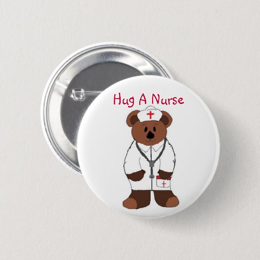 Hug A Nurse Button (Vorne & Hinten)