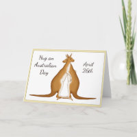 Hug an Australian Day 26. April Card