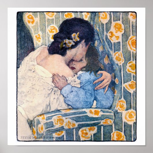 Hug and Kiss, Jessie Willcox Smith Poster (Vorne)