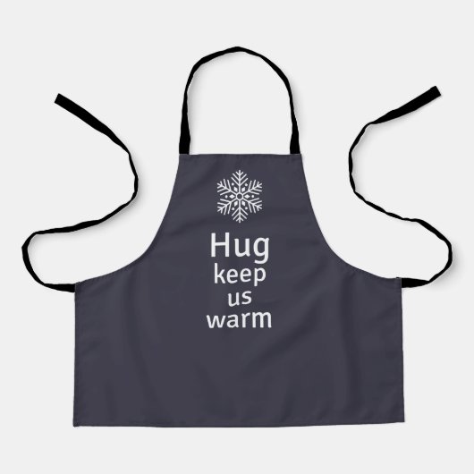 Hug behielt uns warm schürze (Vorderseite)