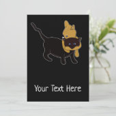 Hug Cats Card Feiertagskarte (Stehend Vorderseite)