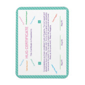 Hug Certificate Good Behavior Maners Award Magnet (Vertikal)