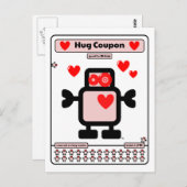 Hug Coupon Postkarte (Vorne/Hinten)