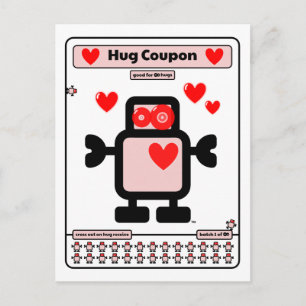 Hug Coupon Postkarte
