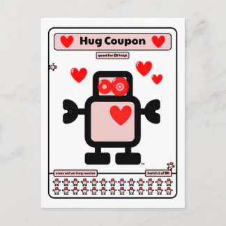 Hug Coupon Postkarte