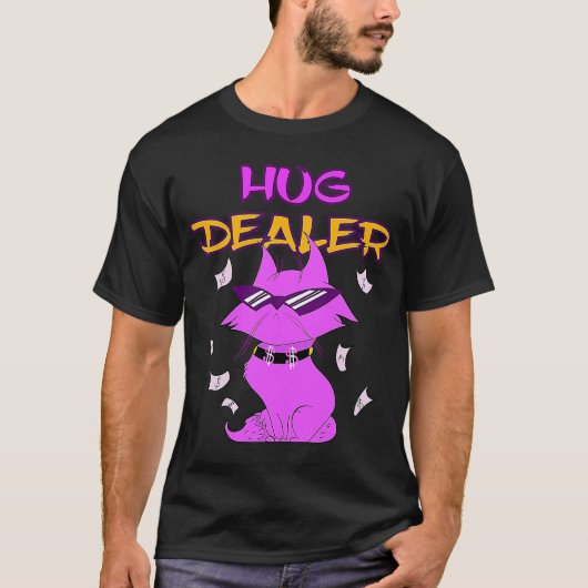 Hug Dealer Cat Music Festival Free Hugging Hugging T-Shirt (Vorderseite)
