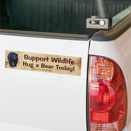 HUG EIN BEAR Wildlife Support Funny Autoaufkleber (Auf Lkw)