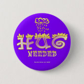 Hug - Ein positives Wort Button (Vorderseite)